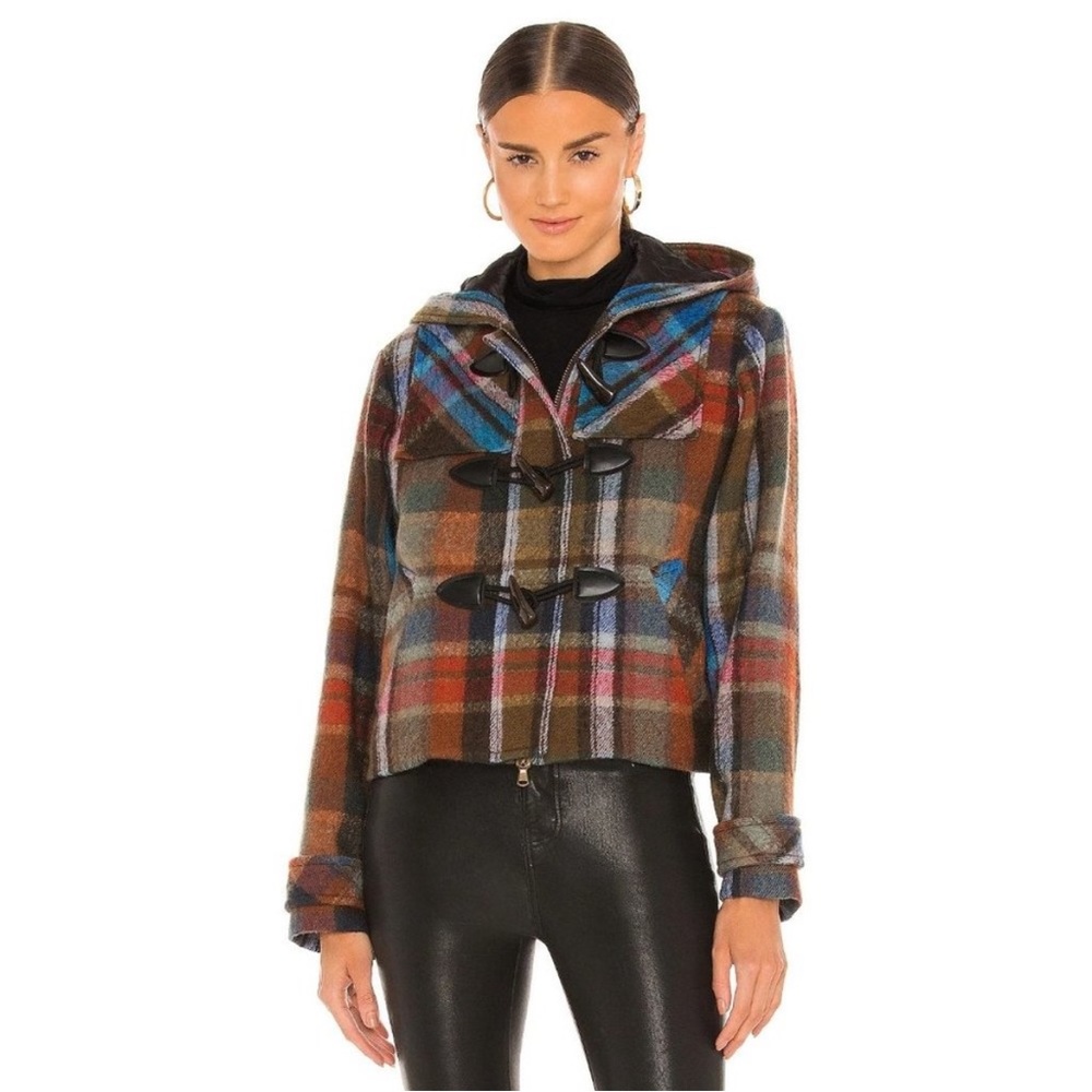 Veronica Beard Ianna Duffle Coat Multi